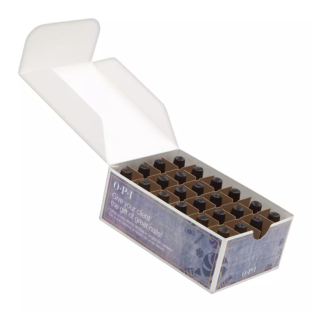 OPI Start to Finish Base Coat, Top Coat & Strengthener Mini 24 Pack 3.75ml x 24