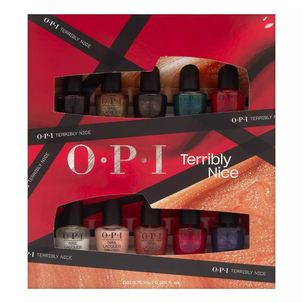 OPI Terribly Nice Holiday 2023 Nail Lacquer Polish Minis 10 Piece Set