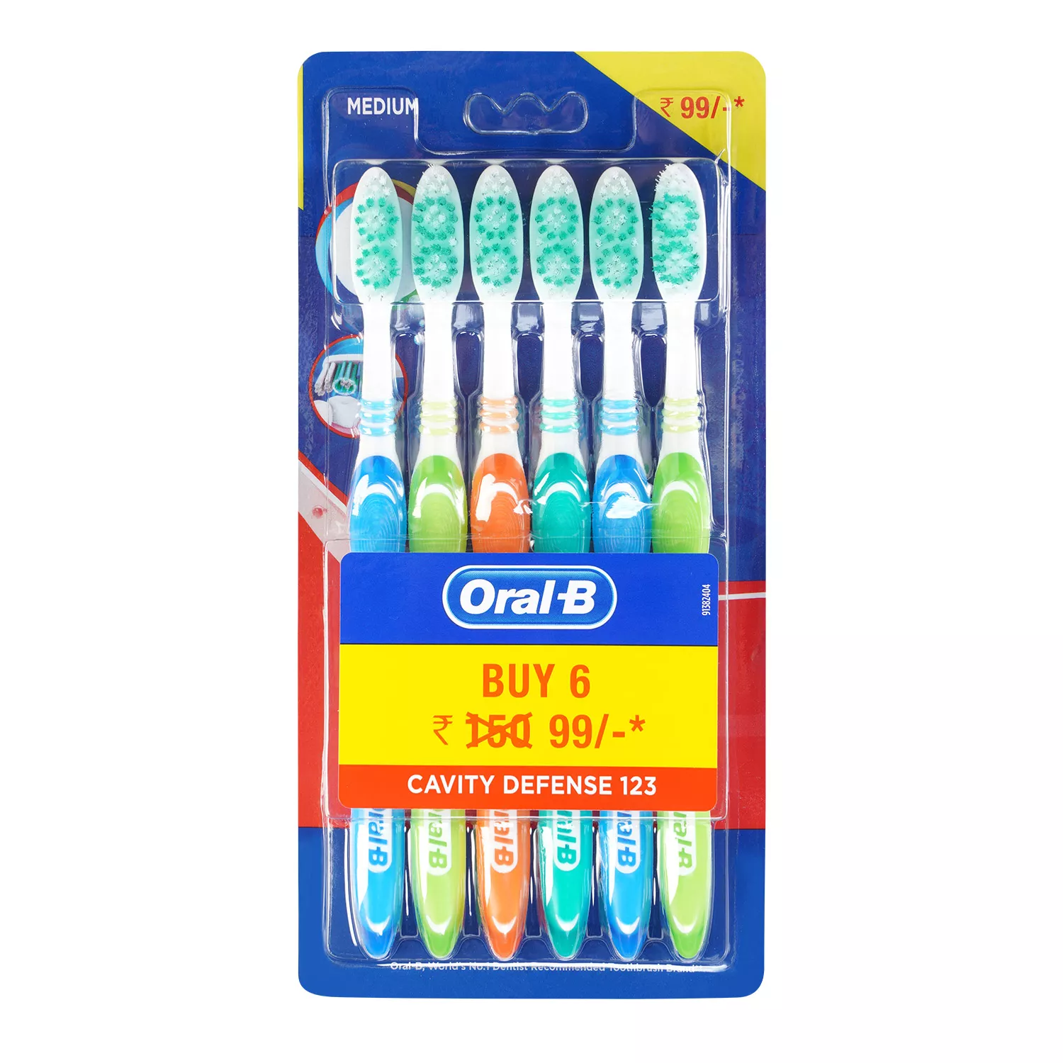 ORAL B Toothbrush 6pk