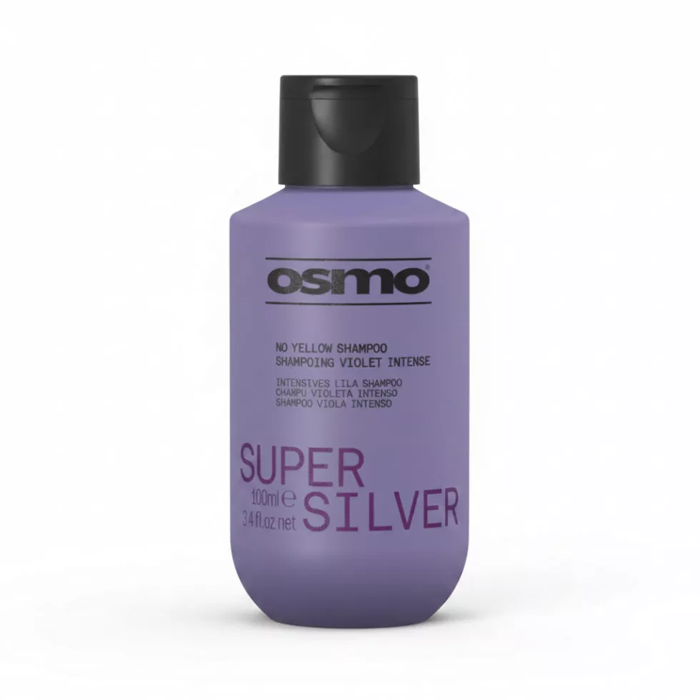 Osmo Super Silver No Yellow Shampoo 100ml | Blonde & Grey Toning Shampoo