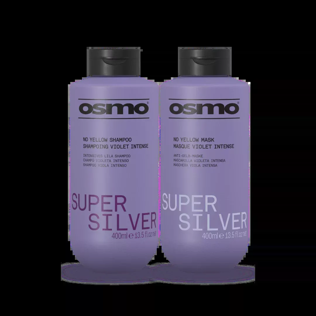 Osmo Super Silver Shampoo & Mask Duo 2x400ml | Blonde Hair Toning Set