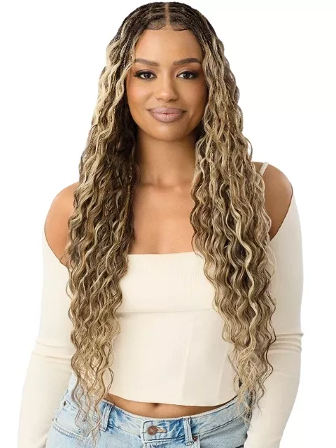 Outre 100% Fully Hand-tied Whole Lace Wig- BOHO MERMAID BOX BRAIDS 32"