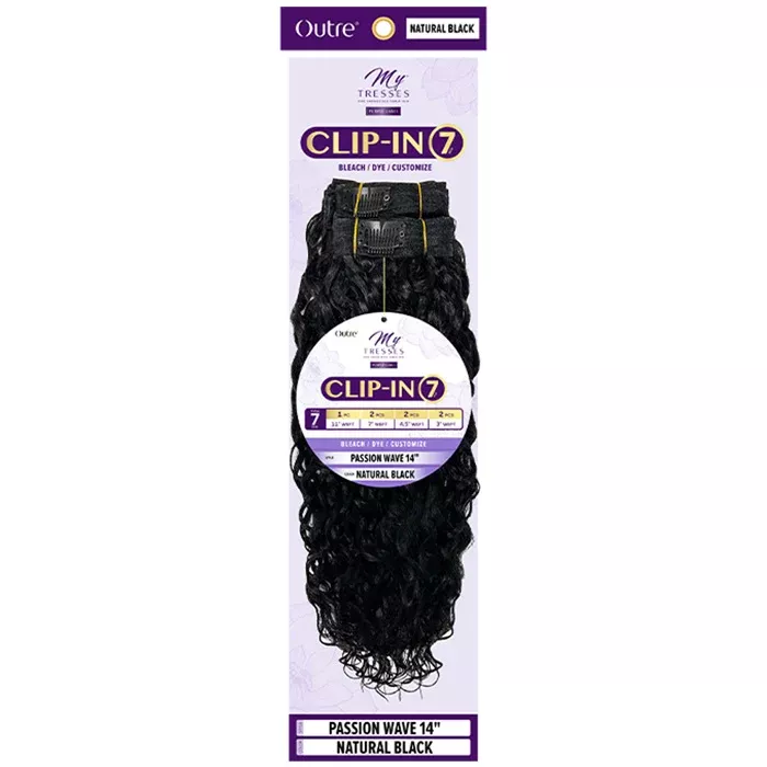 Outre 100% Unprocessed Human Hair 7pcs Clip-In - PASSION WAVE 14