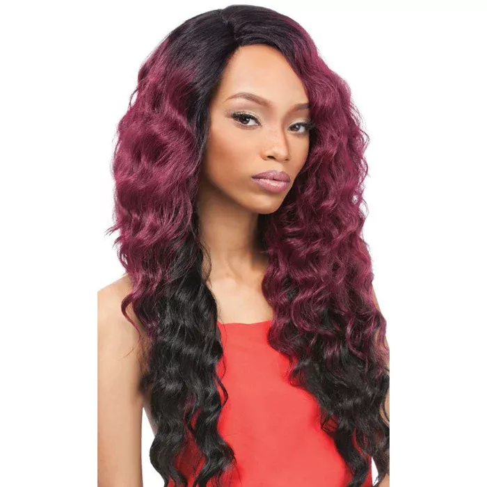 Outre Batik Bundle Hair L-Parting Lace Front Wig - TAHITIAN