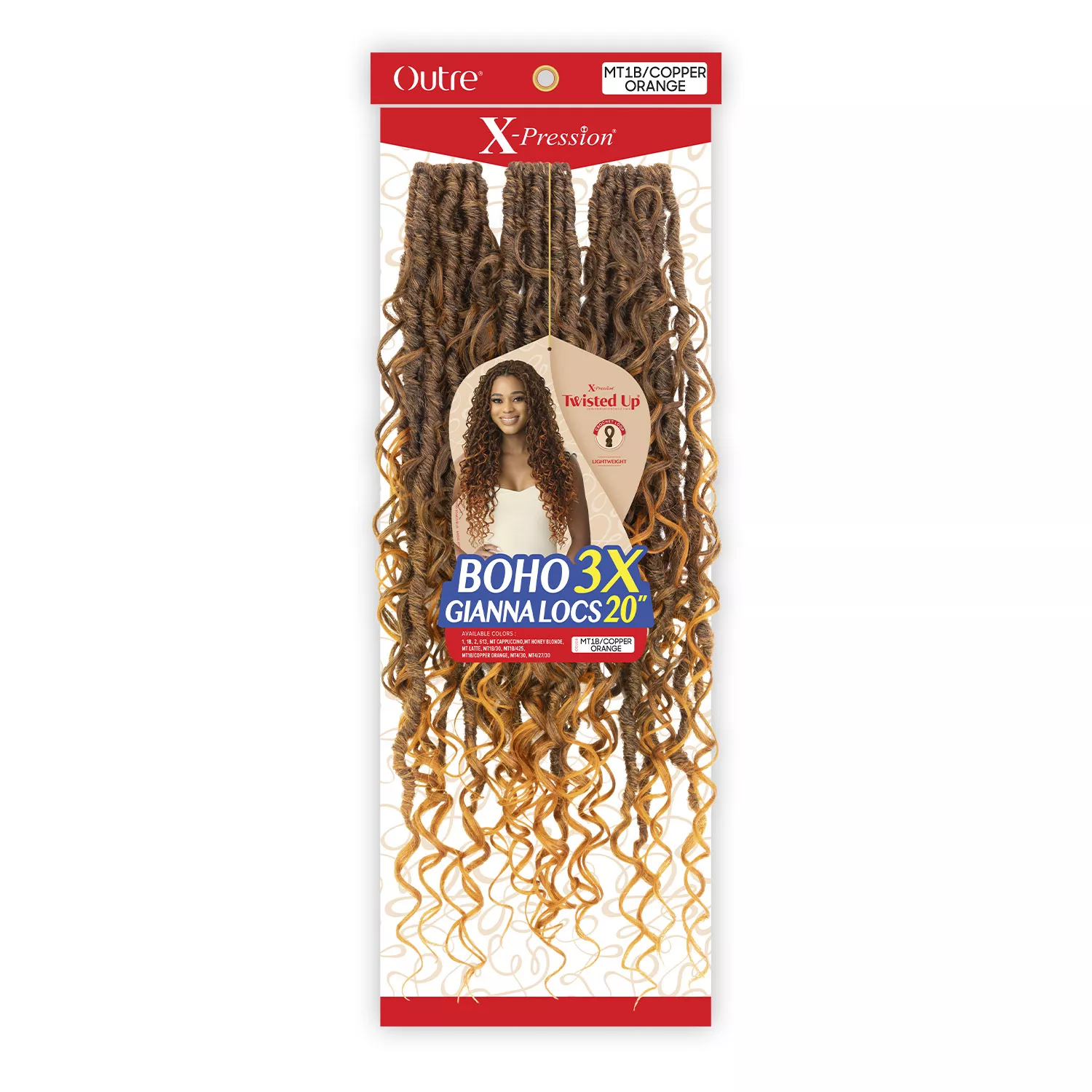Outre Crochet Braids X-Pression Twisted Up 3X Boho Gianna Locs 20"