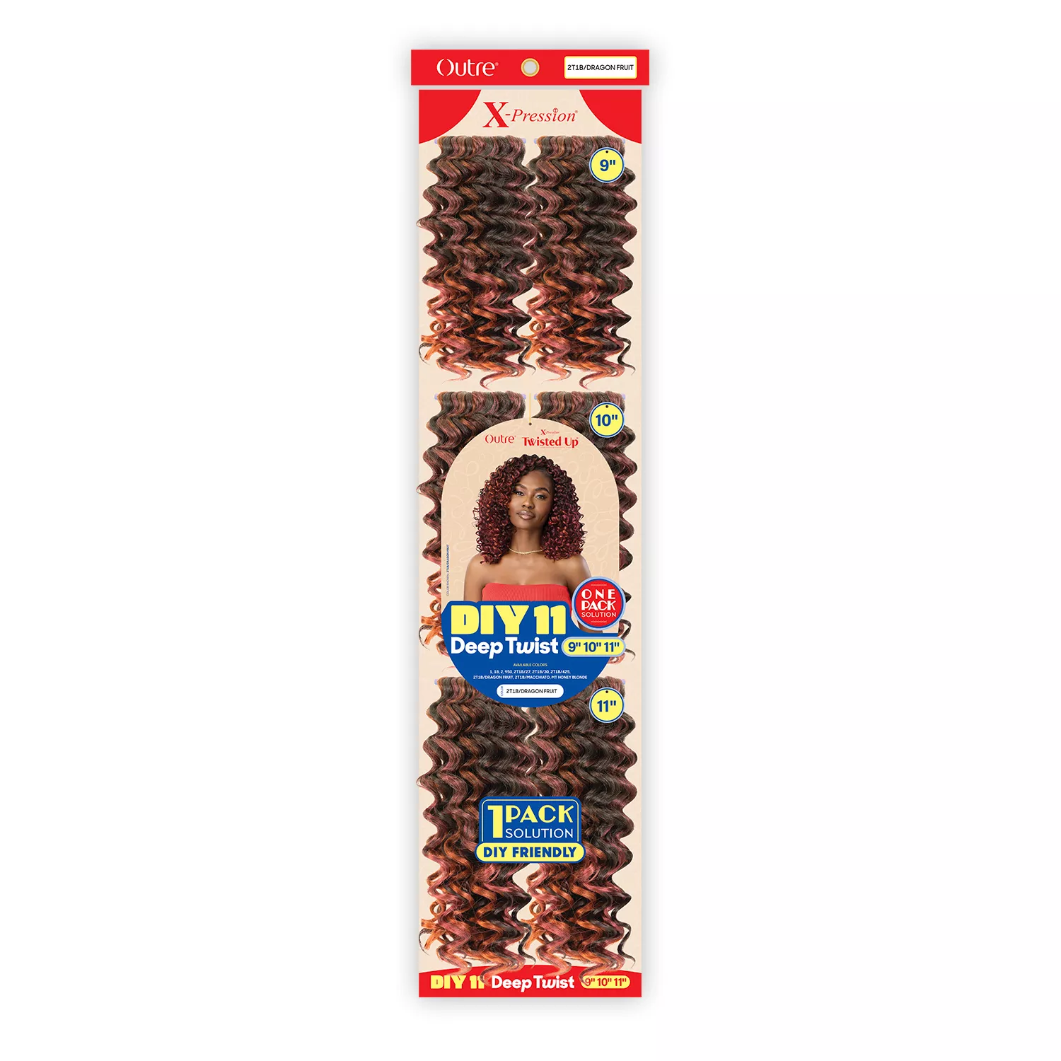Outre Crochet Braids X-Pression Twisted Up Diy 11 Deep Twist (9"10"11")