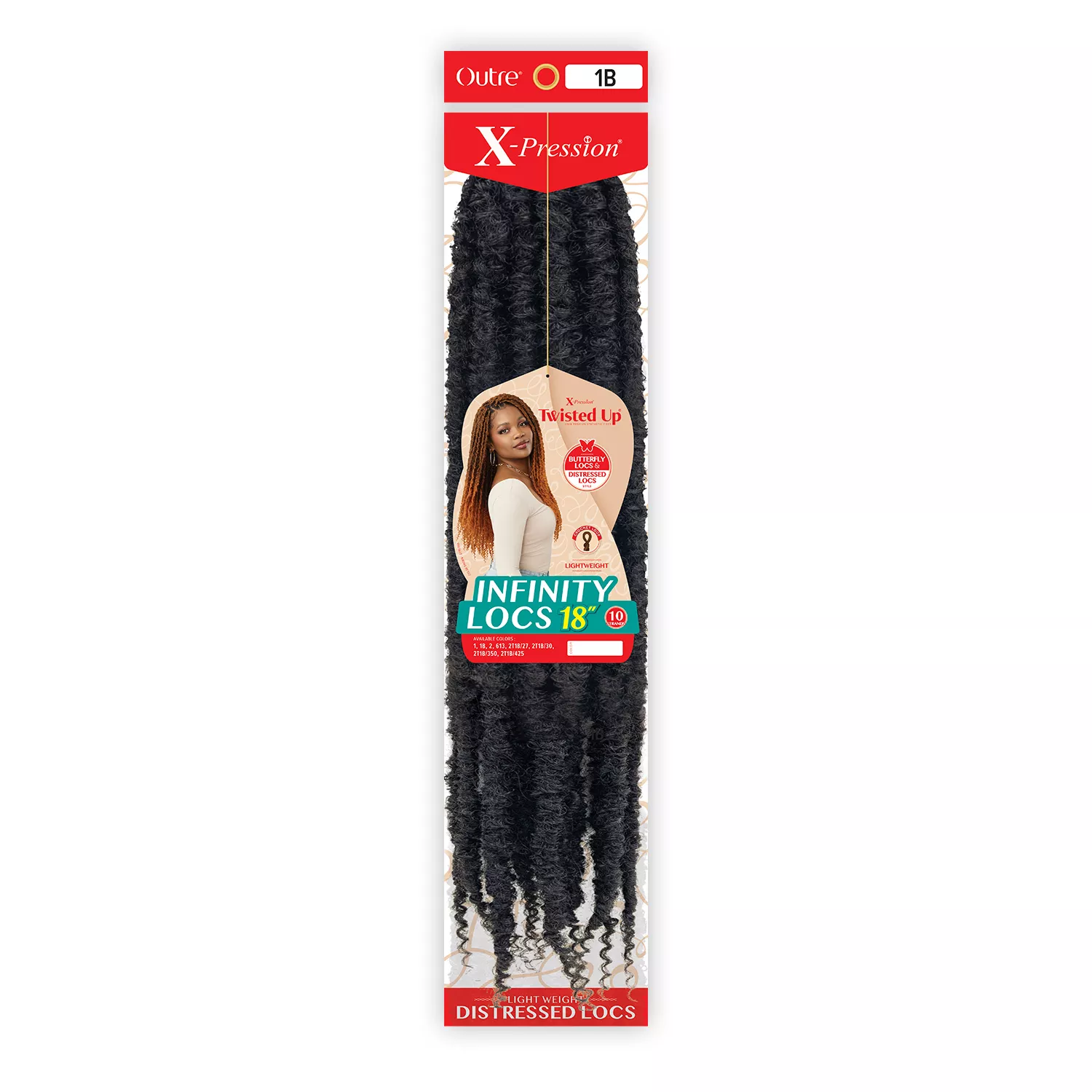 Outre Crochet Braids X-Pression Twisted Up Infinity Locs 18"