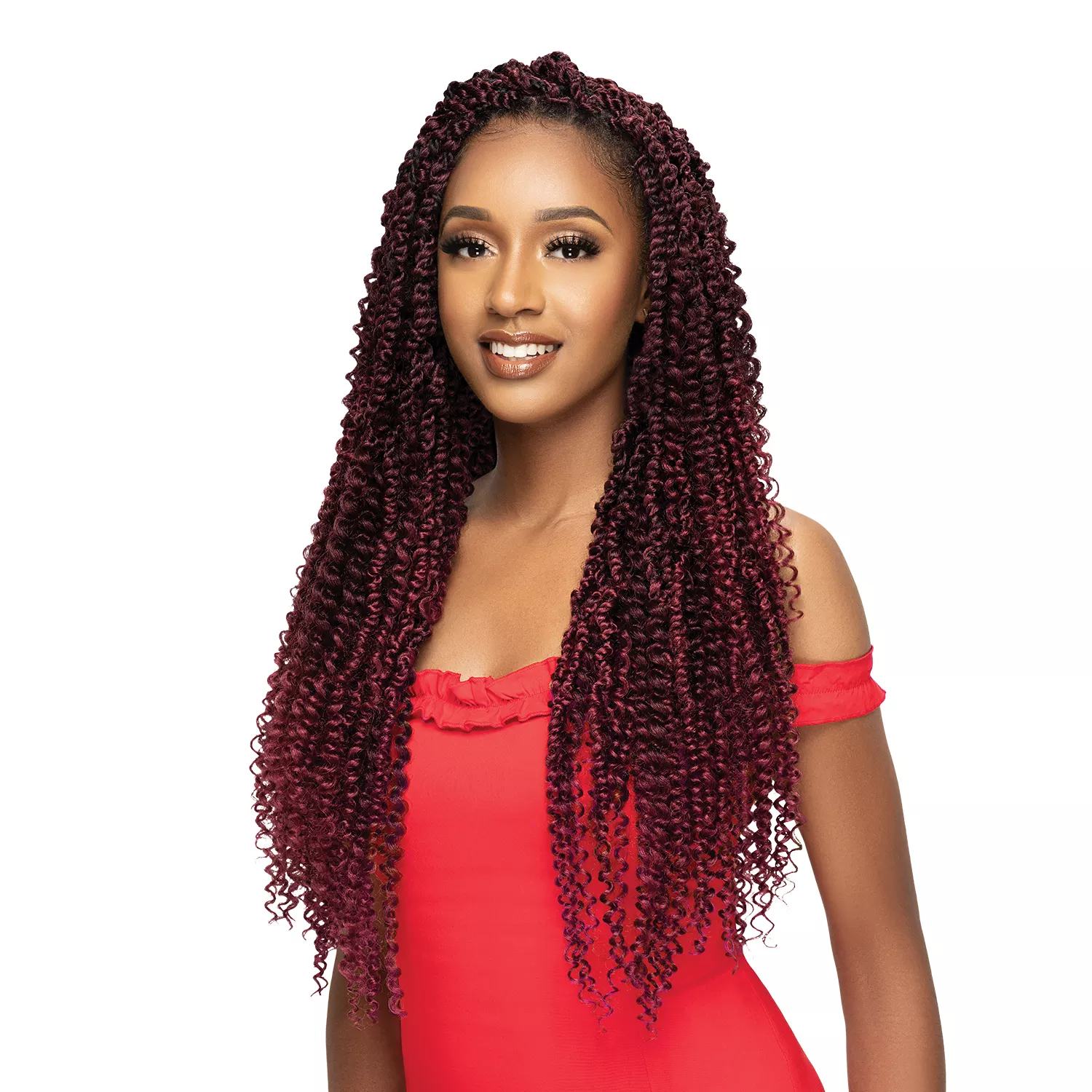 Outre Crochet Braids X-Pression Twisted Up Pre-Twisted Boho Kinky Passion Water Wave 24"