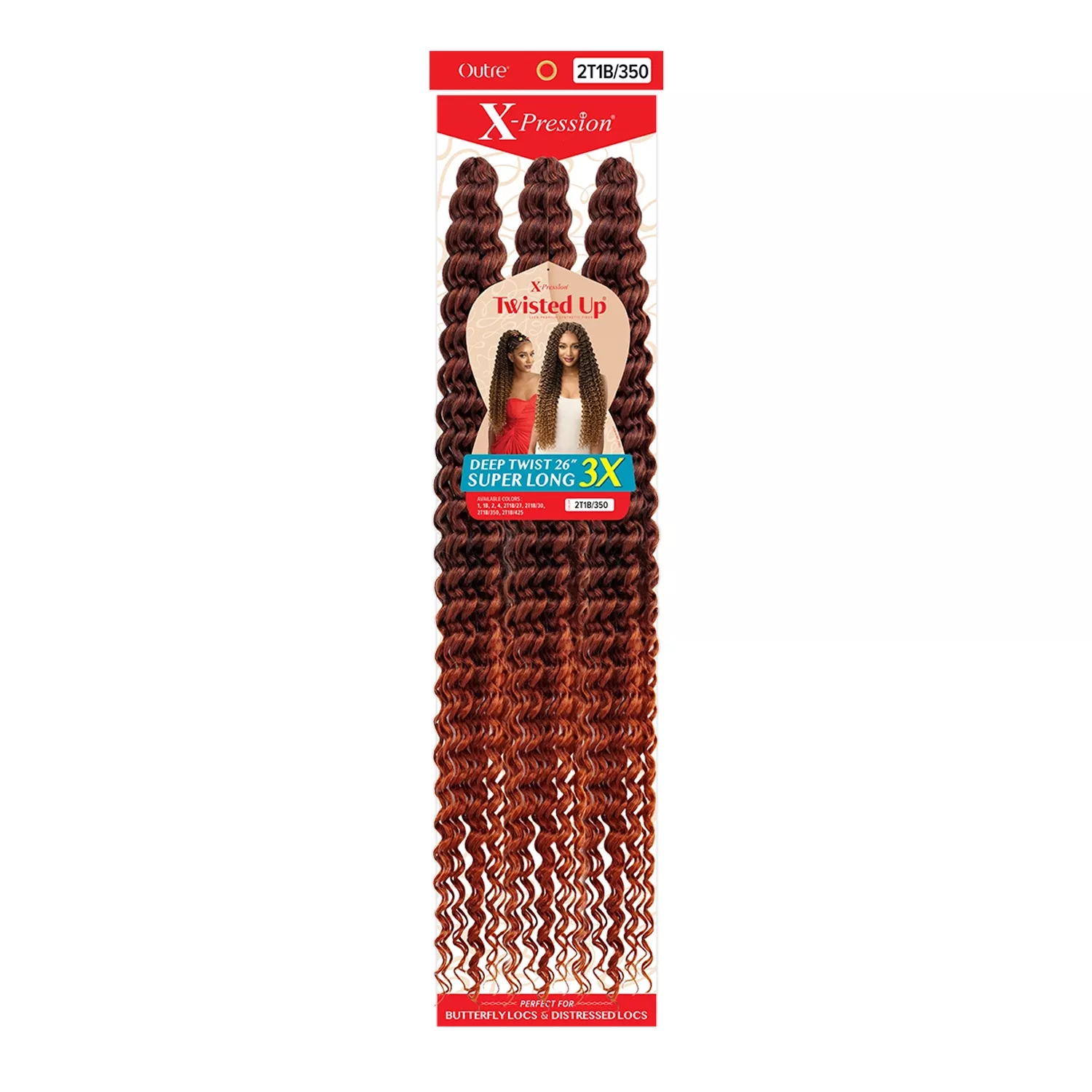 Outre Crochet Braids X-Pression Twisted Up Super Long 3X Deep Twist 26"
