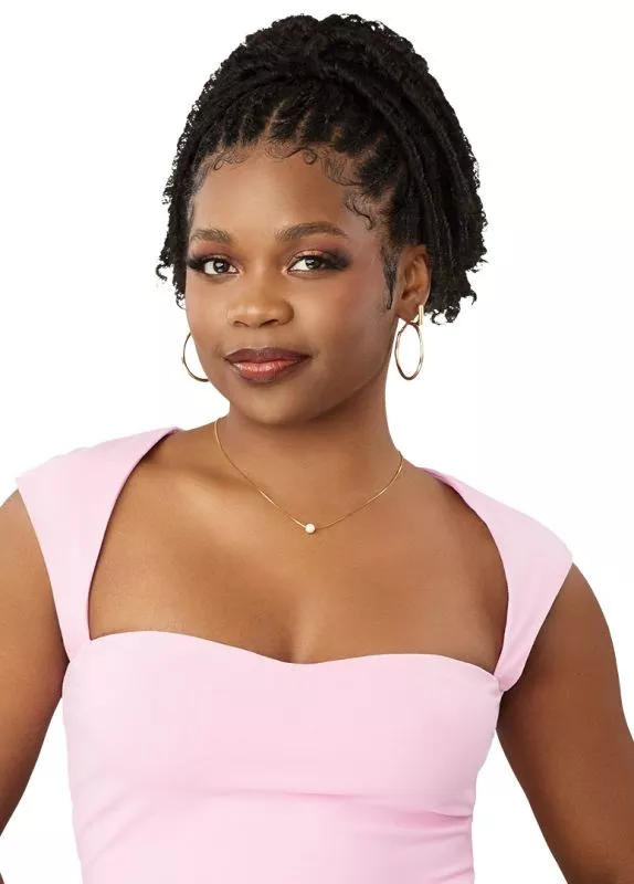 OUTRE DRAWSTRING PRETTY QUICK PONYTAIL - ZINNIA