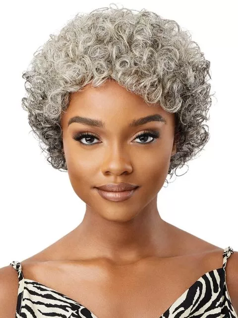 Outre Fab & Fly Gray Glamour 100% Human Hair Wig - VERONICA *FINAL SALE