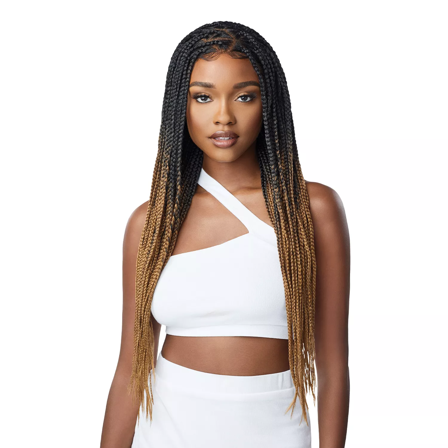 Outre HD Pre-Braided Lace Frontal Wig 13X4 Knotless Triangle Part Braids