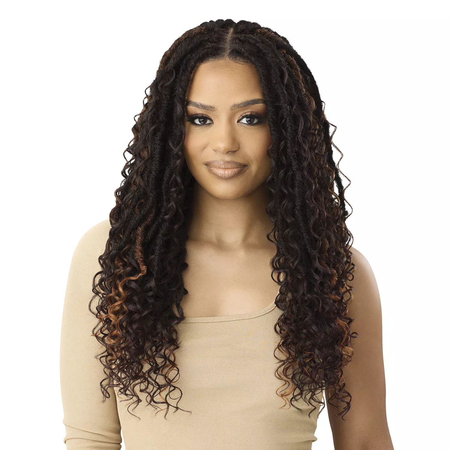 Outre HD Pre-Braided Lace Frontal Wig Glueless 13X4 Boho Deep Locs 26"