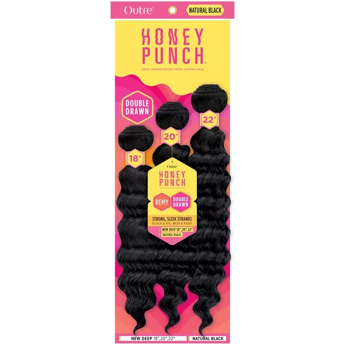 Outre Honey Punch 100% Unprocessed Remy Human Hair Weave – NEW DEEP MULTI