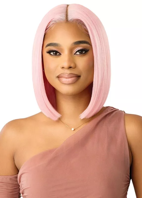 OUTRE PERFECT HAIRLINE SWOOP GLUELESS 5 " DEEP Y-PART LACE FRONT WIG - Y-PART 203