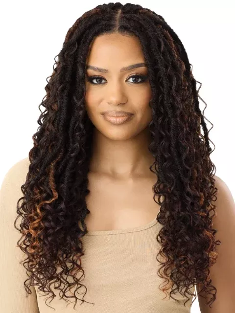 Outre Pre-Braided 13x4 Glueless HD Lace Frontal Wig- BOHO DEEP LOCS 26"