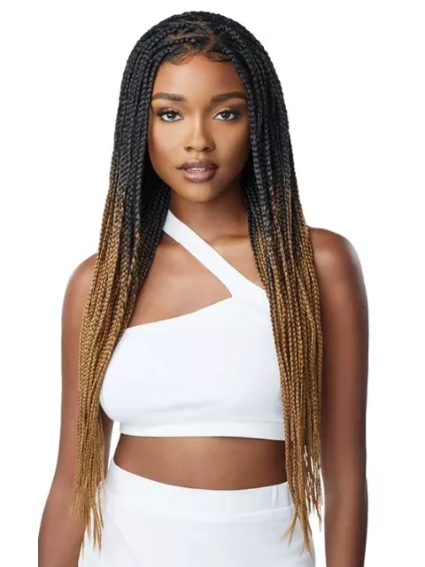 Outre Pre-Braided 13x4 Glueless HD Lace Frontal Wig - KNOTLESS TRIANGLE PART BRAIDS *FINAL SALE