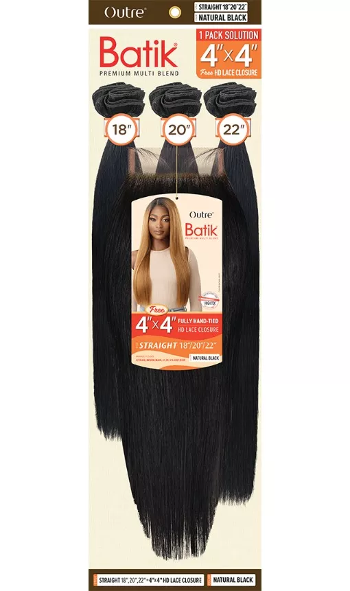 OUTRE PREMIUM MULTI BLEND BATIK 18″ 20″ 22″ + 4×4 HD LC - STRAIGHT
