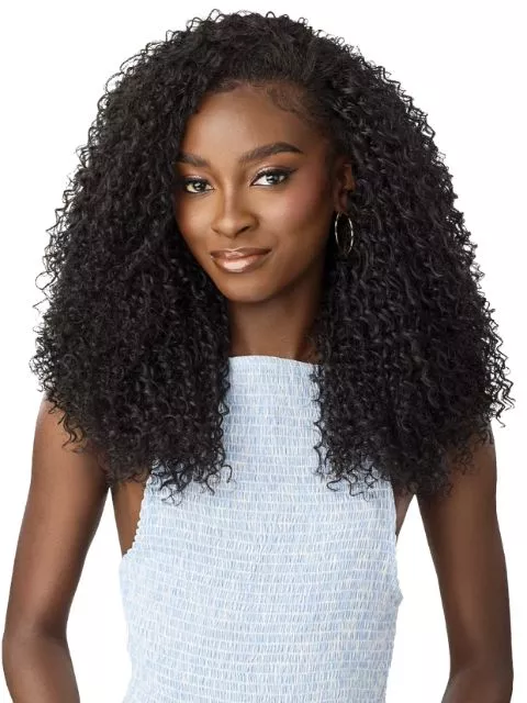Outre Premium Synthetic Quick Weave Half Wig -3C WHIRLY CURLS