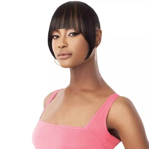 Outre Pretty Quick Clip-on Bang - CRESCENT CHINA BANG