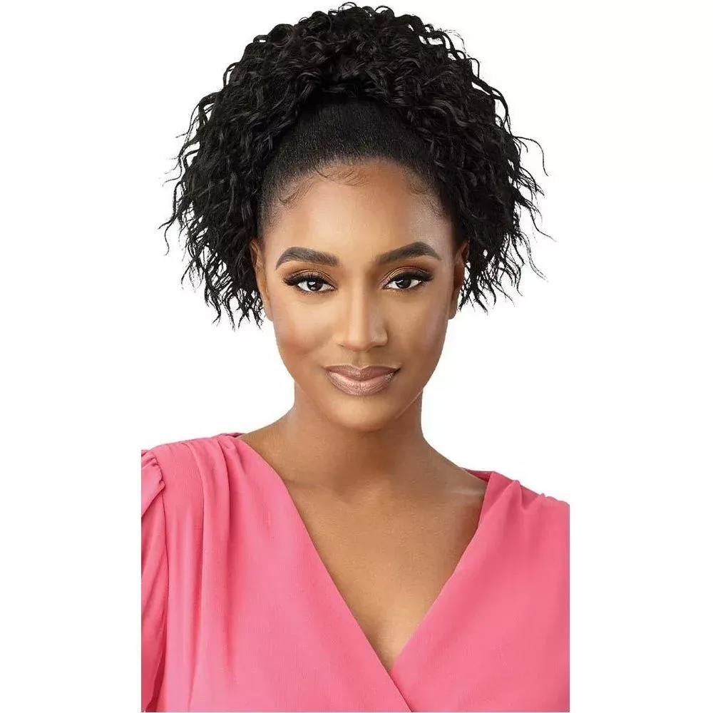 Outre Pretty Quick Drawstring Ponytail – Deep Twist Curl 12″