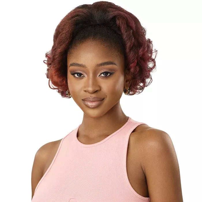 Outre Pretty Quick Drawstring Ponytail - KINKY CURLY 12"