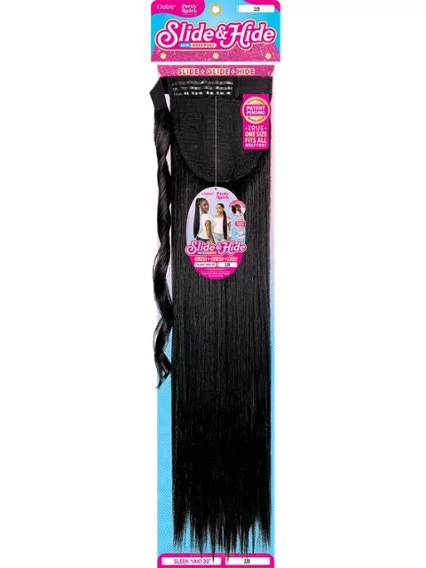 Outre Pretty Quick Slide and Hide Premium Synthetic Ponytail- SLEEK YAKI 30"