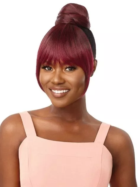 OUTRE PRETTY QUICK SYNTHETIC BUN & BANG - ANGELINE