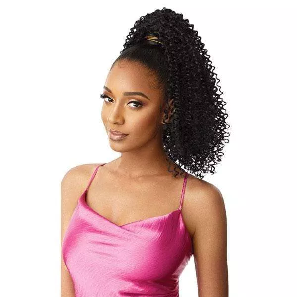 OUTRE PRETTY QUICK SYNTHETIC WRAP PONY - BOHEMIAN COILS 18 "