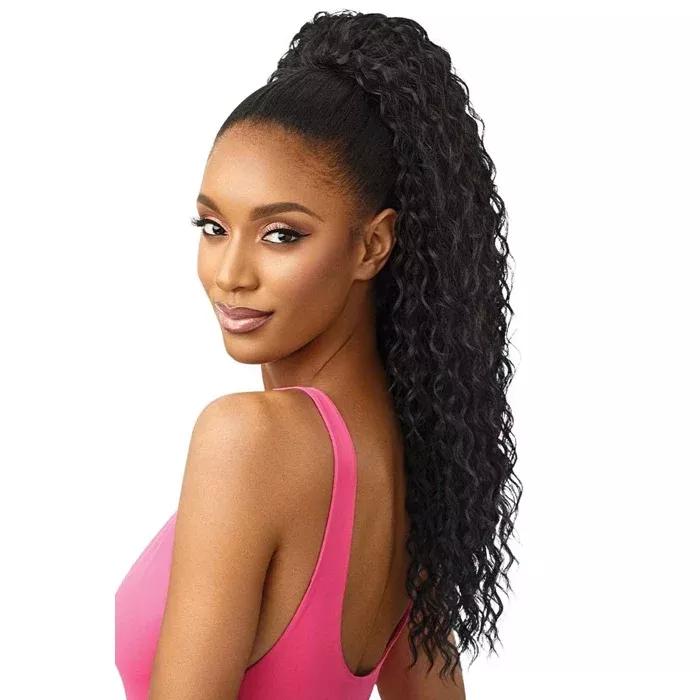 Outre Pretty Quick Wet & Wavy Wrap Ponytail - DEEP CURL 24"