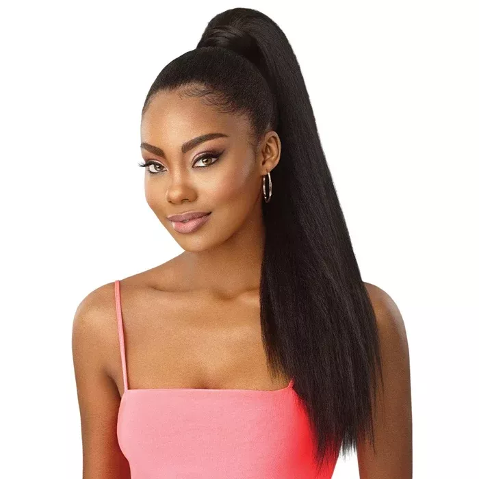 Outre Pretty Quick Wrap Around Pony Bulk Free - KINKY STRAIGHT 24"