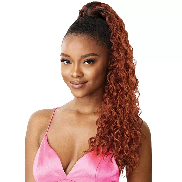 Outre Pretty Quick Wrap Around Pony Bulk Free Ponytail - DEEP WAVE 24"