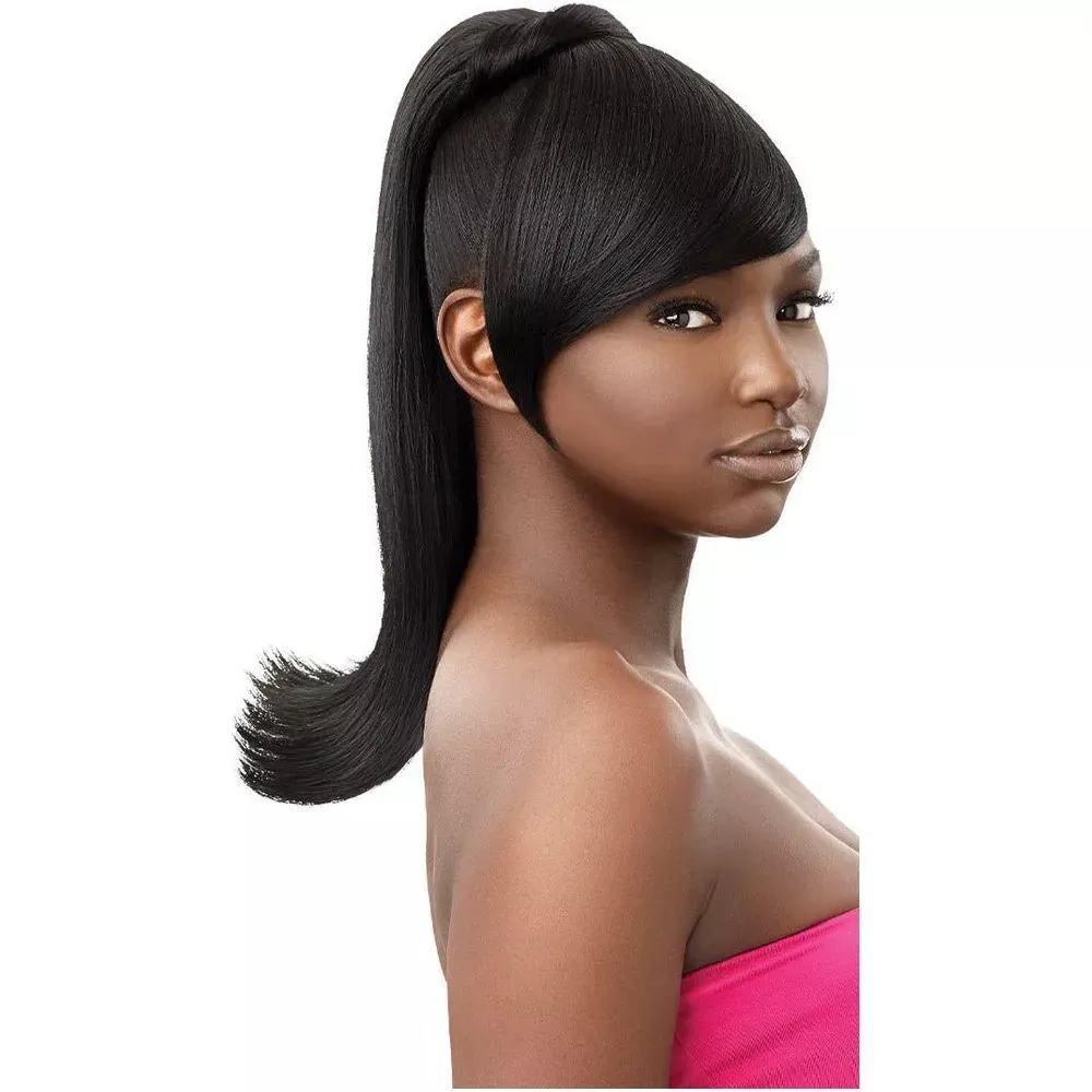 Outre Quick Pony Bang X Pony Synthetic Drawstring Ponytail – Novelia