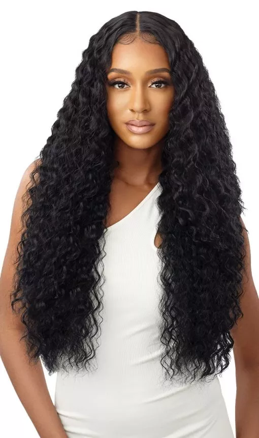 OUTRE SLEEKLAY HD PART SYNTHETIC FLAT LACE FRONT WIG - DONATELLA