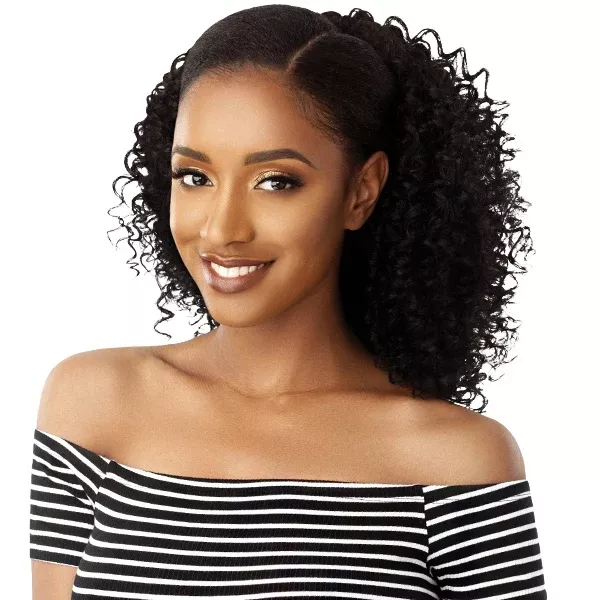 Outre Synthetic Big Beautiful Hair Drawstring Ponytail -3B BOUNCY CURLS 18