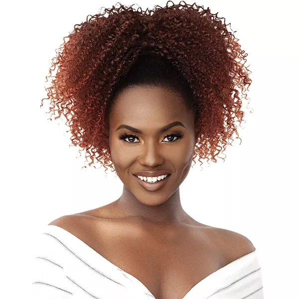 Outre Synthetic Big Beautiful Hair Drawstring Ponytail -4AKINKY KOILS 14