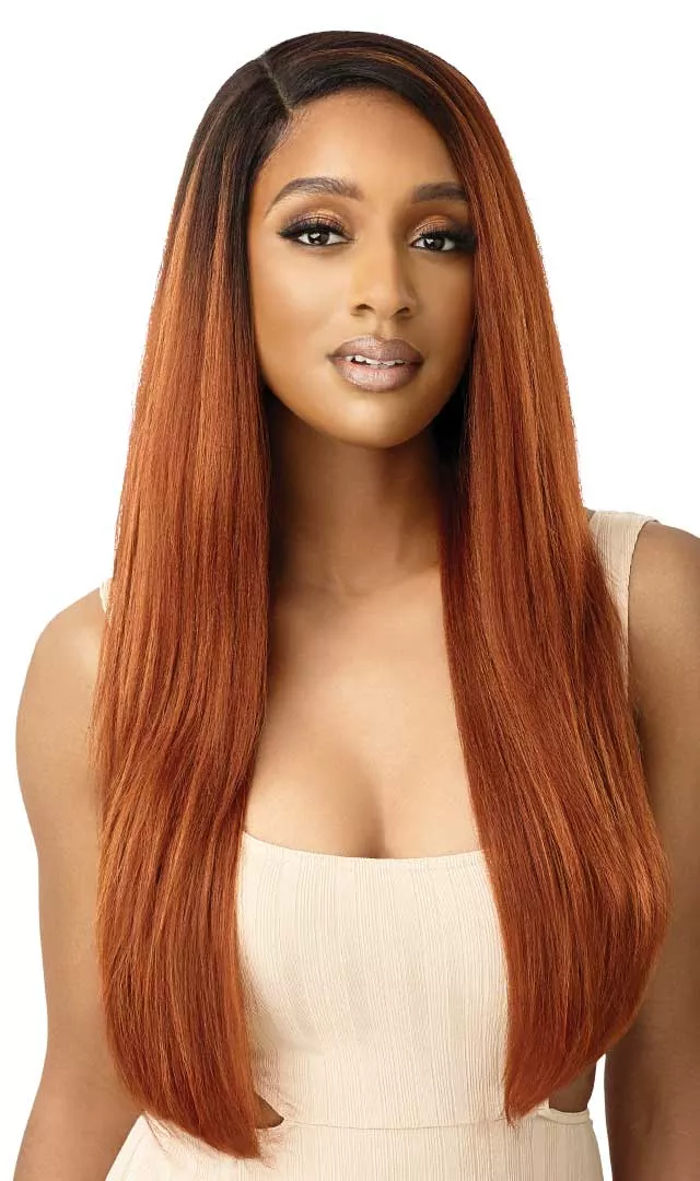 OUTRE SYNTHETIC HD TRANSPARENT LACE FRONT WIG - ELOWIN