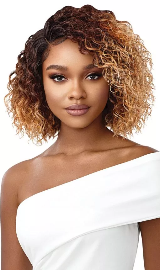 OUTRE SYNTHETIC LACE FRONT WIG - WET & WAVY STYLE JULISA