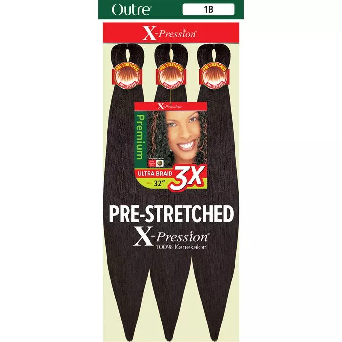 OUTRE SYNTHETIC PRE STRETCHED ULTRA BRAID - XPRESSION 3X 32 "