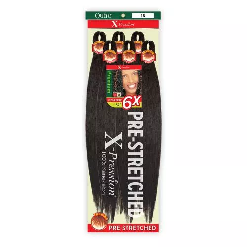 OUTRE SYNTHETIC PRE STRETCHED ULTRA BRAID - XPRESSION 6X 52 "