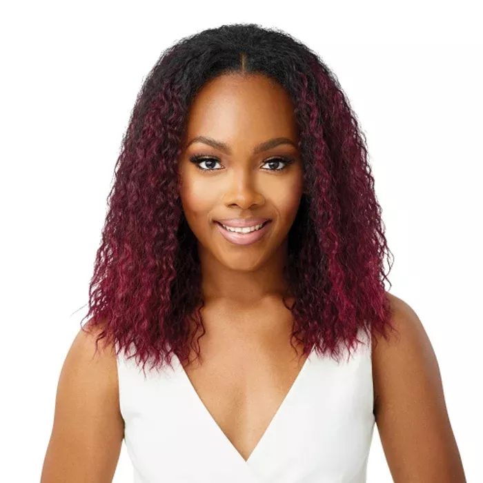 Outre Synthetic Quick Weave Wet & Wavy Style Half Wig - SPANISH CURL 16"
