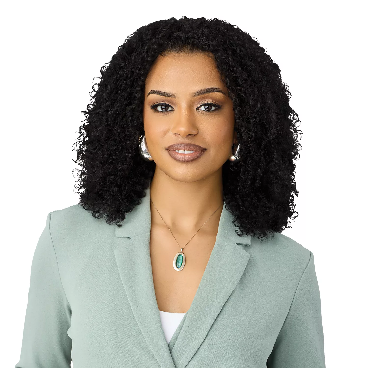 Outre Unprocessed Human Hair Half Wig EverRoot HH-Water Curls 14"