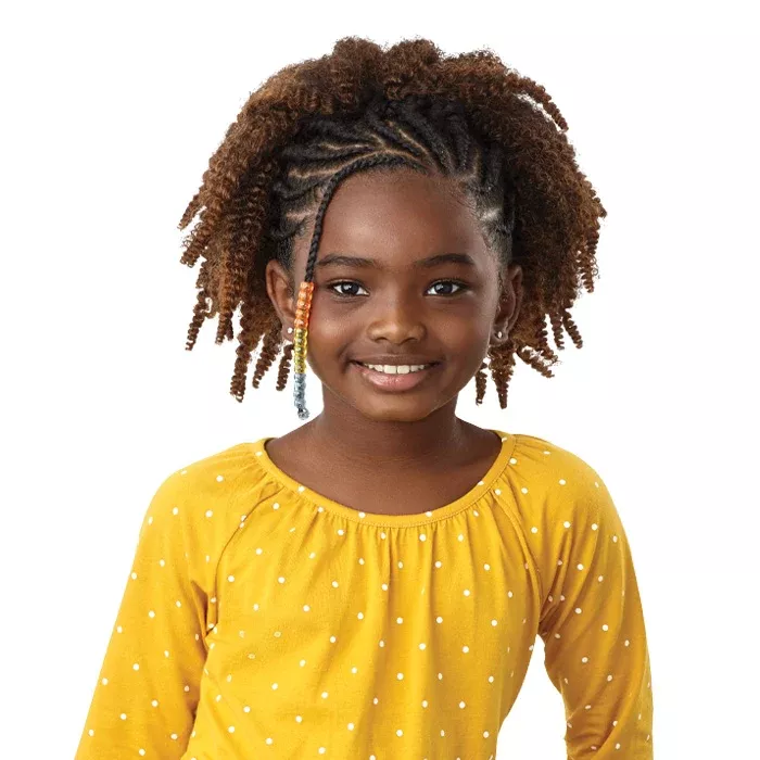 Outre X-Pression LiL Looks 3X Crochet Braid - SPRINGY AFRO TWIST 10"