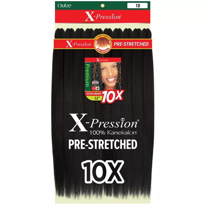 Outre X-Pression Premium Crochet Braid - PRE-STRETCHED BRAID 52" 10X