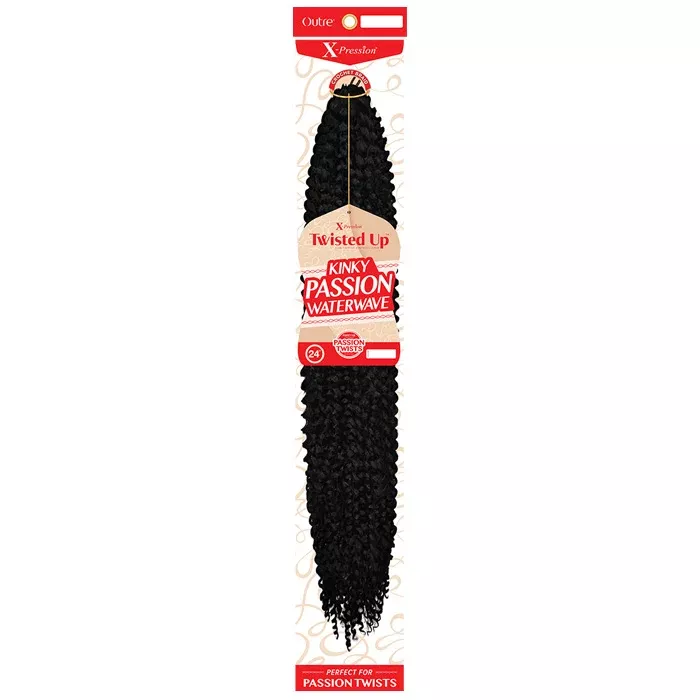 Outre X-Pression Twisted Up Crochet Braid KINKY PASSION WATER WAVE 24"