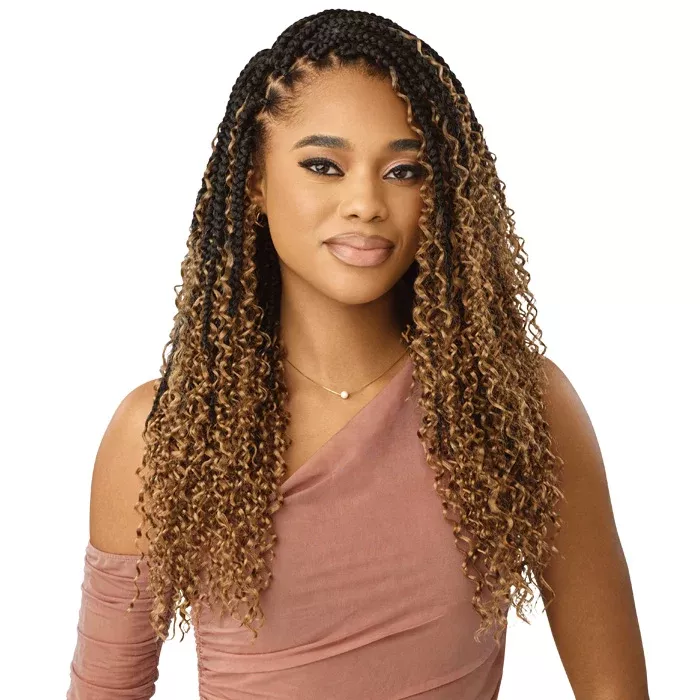Outre X-Pression Twisted Up Crochet Loop Braid - BOHO BOX BRAID 18" 3X