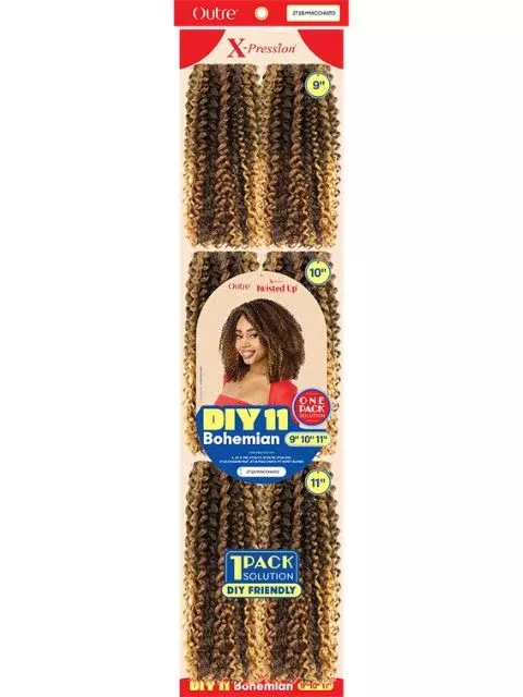 Outre X-Pression Twisted Up One Pack Solution Crochet Braid – DIY11 BOHEMIAN”