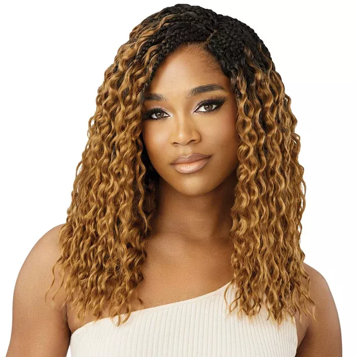 Outre X-Pression Twisted Up Pre-Loop Crochet Braid - BOHO WET&WAVY VIBE BEACH BRAID 30" 3X