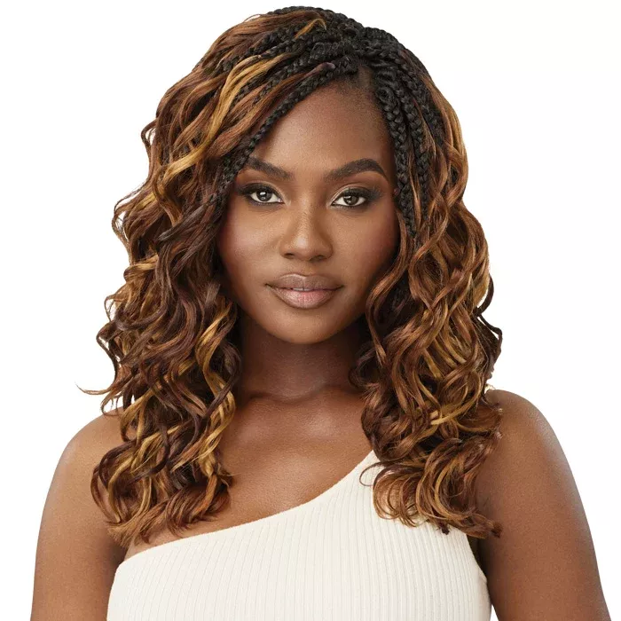 Outre X-Pression Twisted Up Pre-Loop Crochet Braid - BOHO WET&WAVY VIBE OCEAN BRAID 24" 3X