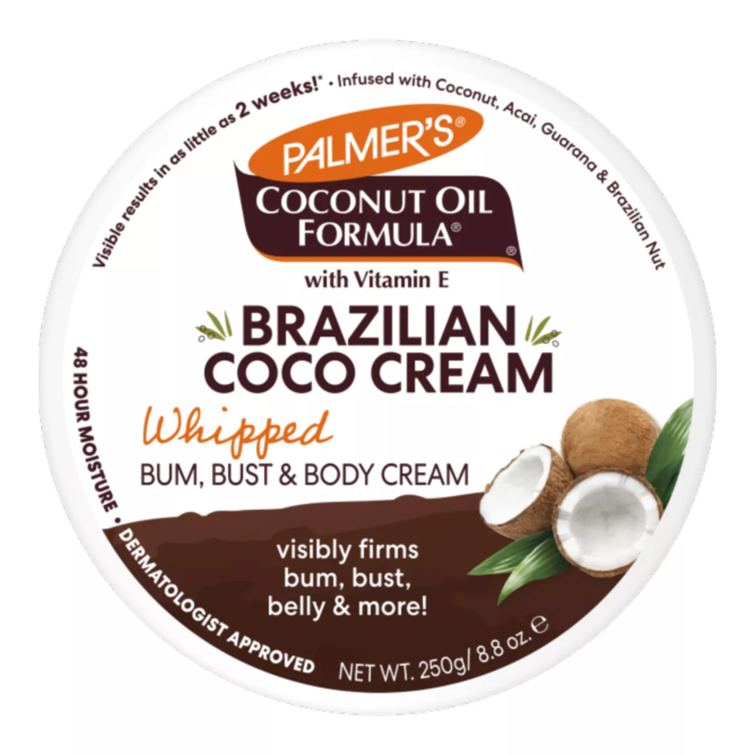 Palmer's Cocoa Butter Formula Brazilian Coco Cream 8.8oz/250g